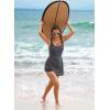 imageAleumdr One Piece Swimdress Swimsuit for Women Tummy Control Split Swim Dress Skirt Bathing Suit with PocketsDark Grey