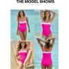 imageAleumdr One Piece Swimsuit Women Athletic Bathing Suits Color Block Womens Swimsuits SwimwearA5 Hot Pink
