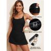 imageAleumdr One Piece Swimsuits Women Swim Dress Skirted Tummy Control Bathing Suit Modest Swimwear with PocketsA1 Black
