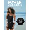 imageAleumdr One Piece Swimsuits Women Swim Dress Skirted Tummy Control Bathing Suit Modest Swimwear with PocketsA1 Black