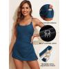 imageAleumdr One Piece Swimsuits Women Swim Dress Skirted Tummy Control Bathing Suit Modest Swimwear with PocketsA4 Green