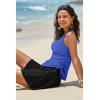 imageAleumdr Tankini Swimsuits for Women Swim Dress Two Piece Bathing Suit Square Neck Drawstring Tankini Tops with SkirtA6 Sky Blue