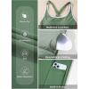 imageAleumdr Women One Piece Swimsuit Skirt Tummy Control Bathing Suit Color Block Swim Dress Swimwear with PocketsLight Green