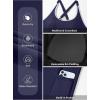 imageAleumdr Women One Piece Swimsuit Skirt Tummy Control Bathing Suit Color Block Swim Dress Swimwear with PocketsNavy Blue