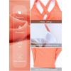 imageAleumdr Women Retro Tankini Swimdress Tummy Control Bathing Suits Two Piece Tankini Tops with Bikini Bottoms Twist SwimwearOrange