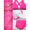 imageAleumdr Women Retro Tankini Swimdress Tummy Control Bathing Suits Two Piece Tankini Tops with Bikini Bottoms Twist SwimwearRose