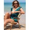 imageAleumdr Women Swim Dress One Piece Swimsuit with Skirt Tummy Control Bathing Suits Modest Swimwear Swim RomperA Green