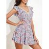 imageAleumdr Women Swim Dress One Piece Swimsuit with Skirt Tummy Control Bathing Suits Modest Swimwear Swim RomperA Printed Pink