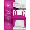 imageAleumdr Women Vintage Tummy Control Two Piece Tankini Swimsuits Swimdress Push up Swimwear Bathing SuitsRose Purple