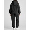 imageAleumdr Womens 2 Piece Outfits Matching Sets Sweatsuit Hoodie Oversized Sweatshirts with Sweatpants Tracksuits Fall OutfitsA1 Black