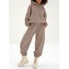 imageAleumdr Womens 2 Piece Outfits Matching Sets Sweatsuit Hoodie Oversized Sweatshirts with Sweatpants Tracksuits Fall OutfitsA10 Army Green