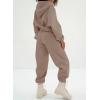 imageAleumdr Womens 2 Piece Outfits Matching Sets Sweatsuit Hoodie Oversized Sweatshirts with Sweatpants Tracksuits Fall OutfitsA10 Army Green