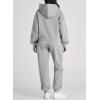 imageAleumdr Womens 2 Piece Outfits Matching Sets Sweatsuit Hoodie Oversized Sweatshirts with Sweatpants Tracksuits Fall OutfitsA2 Gray