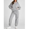 imageAleumdr Womens 2 Piece Outfits Matching Sets Sweatsuit Hoodie Oversized Sweatshirts with Sweatpants Tracksuits Fall OutfitsA2 Gray