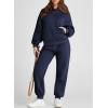 imageAleumdr Womens 2 Piece Outfits Matching Sets Sweatsuit Hoodie Oversized Sweatshirts with Sweatpants Tracksuits Fall OutfitsA3 Navy Blue
