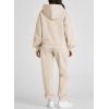 imageAleumdr Womens 2 Piece Outfits Matching Sets Sweatsuit Hoodie Oversized Sweatshirts with Sweatpants Tracksuits Fall OutfitsA5 Beige