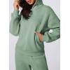 imageAleumdr Womens 2 Piece Outfits Matching Sets Sweatsuit Hoodie Oversized Sweatshirts with Sweatpants Tracksuits Fall OutfitsA7 Green