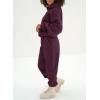 imageAleumdr Womens 2 Piece Outfits Matching Sets Sweatsuit Hoodie Oversized Sweatshirts with Sweatpants Tracksuits Fall OutfitsA8 Dark Red