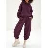 imageAleumdr Womens 2 Piece Outfits Matching Sets Sweatsuit Hoodie Oversized Sweatshirts with Sweatpants Tracksuits Fall OutfitsA8 Dark Red