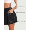 imageAleumdr Womens 3quot High Waisted Swim Skirt with Zipper Pockets Tummy Control Side Split Bathing Suit Swimsuit Tankini BottomsBlack