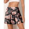 imageAleumdr Womens 3quot High Waisted Swim Skirt with Zipper Pockets Tummy Control Side Split Bathing Suit Swimsuit Tankini BottomsFloral Black