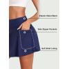 imageAleumdr Womens 3quot High Waisted Swim Skirt with Zipper Pockets Tummy Control Side Split Bathing Suit Swimsuit Tankini BottomsNavy Blue