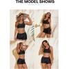 imageAleumdr Womens 3quot Waistband Swimsuit Bottom Boy Shorts Swimming PantyAvailable in PlusAa Black2