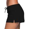 imageAleumdr Womens 3quot Waistband Swimsuit Bottom Boy Shorts Swimming PantyAvailable in PlusAa Black2