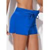 imageAleumdr Womens 3quot Waistband Swimsuit Bottom Boy Shorts Swimming PantyAvailable in PlusBlue2