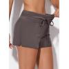 imageAleumdr Womens 3quot Waistband Swimsuit Bottom Boy Shorts Swimming PantyAvailable in PlusBrown