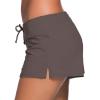 imageAleumdr Womens 3quot Waistband Swimsuit Bottom Boy Shorts Swimming PantyAvailable in PlusBrown