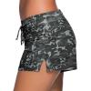 imageAleumdr Womens 3quot Waistband Swimsuit Bottom Boy Shorts Swimming PantyAvailable in PlusPrinted Black
