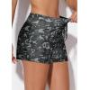 imageAleumdr Womens 3quot Waistband Swimsuit Bottom Boy Shorts Swimming PantyAvailable in PlusPrinted Black