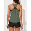 imageAleumdr Womens Athletic 3 Piece Tankini Swimsuits with Shorts Swim Tank Tops with Sports Bra and Boyshorts Bathing SuitsGreen