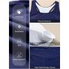 imageAleumdr Womens Athletic 3 Piece Tankini Swimsuits with Shorts Swim Tank Tops with Sports Bra and Boyshorts Bathing SuitsNavy Blue