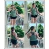imageAleumdr Womens Athletic 3 Piece Tankini Swimsuits with Shorts Swim Tank Tops with Sports Bra and Boyshorts Bathing SuitsRed