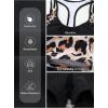 imageAleumdr Womens Blouson Striped Printed Push up Strappy TBack Tankini Top with ShortsAvailable in PlusZzz Leopard