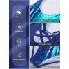 imageAleumdr Womens Color Block Print One Piece Swimsuits Athletic Training Swimwear Bathing SuitsZzz Blue 405