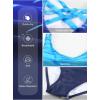 imageAleumdr Womens Color Block Print One Piece Swimsuits Athletic Training Swimwear Bathing SuitsZzz Blue Ew