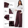 imageAleumdr Womens High Waisted Drawstring Waist Wide Leg Sweatpants with Pockets Casual Loose Yoga PantsBiking Red