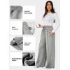 imageAleumdr Womens High Waisted Drawstring Waist Wide Leg Sweatpants with Pockets Casual Loose Yoga PantsGray