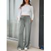 imageAleumdr Womens High Waisted Drawstring Waist Wide Leg Sweatpants with Pockets Casual Loose Yoga PantsGray Dark