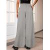 imageAleumdr Womens High Waisted Drawstring Waist Wide Leg Sweatpants with Pockets Casual Loose Yoga PantsGrayleather Label