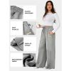 imageAleumdr Womens High Waisted Drawstring Waist Wide Leg Sweatpants with Pockets Casual Loose Yoga PantsGrayleather Label
