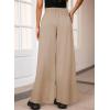 imageAleumdr Womens High Waisted Drawstring Waist Wide Leg Sweatpants with Pockets Casual Loose Yoga PantsSmoke Gray