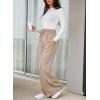 imageAleumdr Womens High Waisted Drawstring Waist Wide Leg Sweatpants with Pockets Casual Loose Yoga PantsSmoke Gray