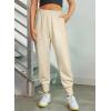 imageAleumdr Womens High Waisted Sweatpants with Pockets Workout Running Jogger Pants Baggy Lounge Sweat PantsApricot
