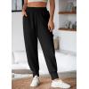 imageAleumdr Womens High Waisted Sweatpants with Pockets Workout Running Jogger Pants Baggy Lounge Sweat PantsBlack
