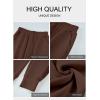 imageAleumdr Womens High Waisted Sweatpants with Pockets Workout Running Jogger Pants Baggy Lounge Sweat PantsDark Brown