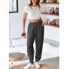 imageAleumdr Womens High Waisted Sweatpants with Pockets Workout Running Jogger Pants Baggy Lounge Sweat PantsDark Grey